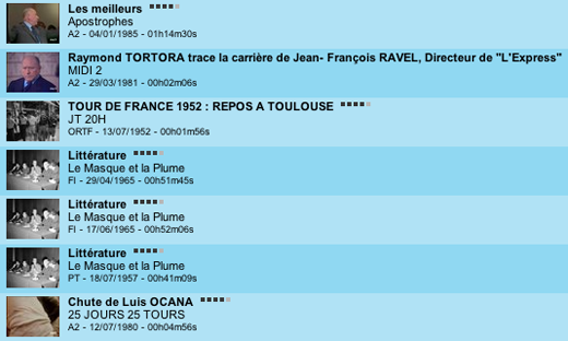 Page 2 des archives INA sur Revel